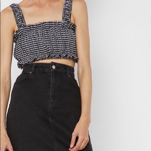 Topshop Gingham Bralette